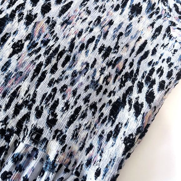 SOFT SURROUNDINGS Marcelo Gauze Smocked Maxi Dress in Cheetah Multi Size 1X - Picture 7 of 9